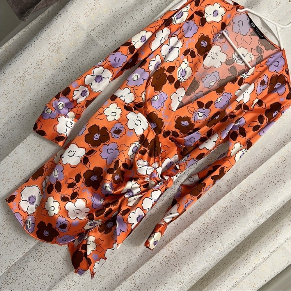 ZARA Floral mini dress